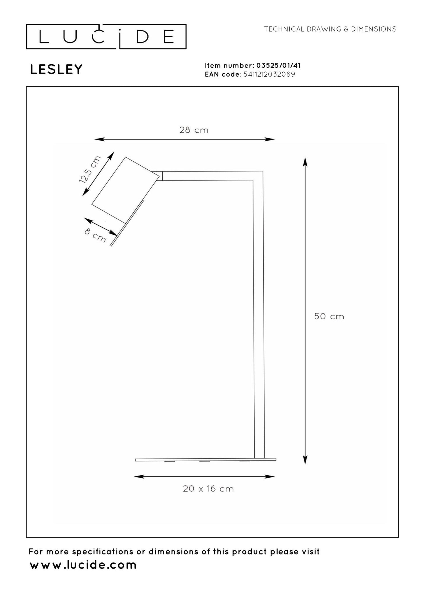 Bureaulamp Lesley zand GU10