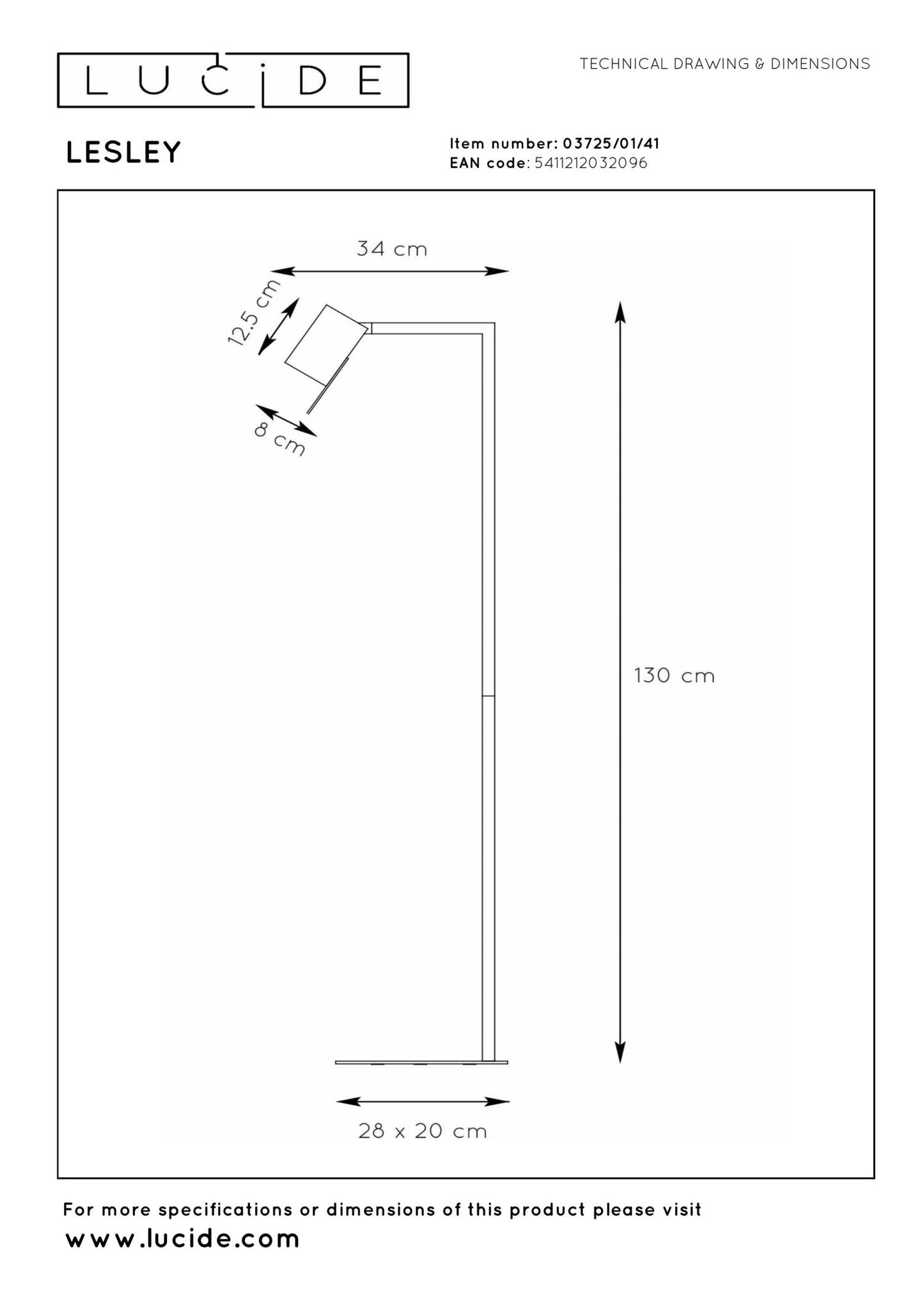 Leeslamp Lesley beige GU10
