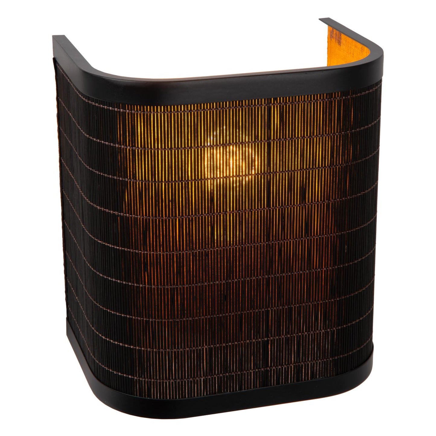 Wandlamp Tagalog zwart-goud E27