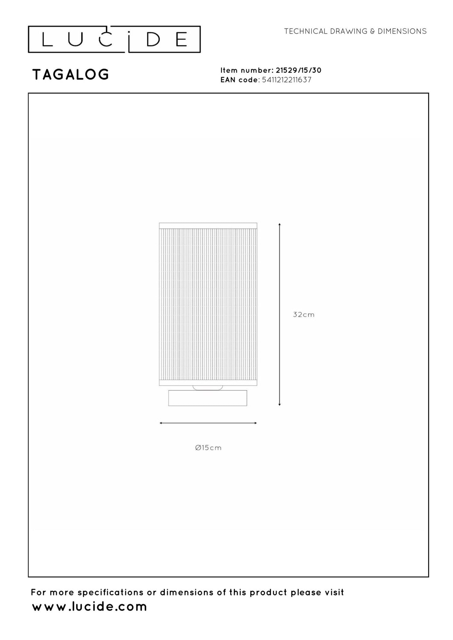 Tafellamp Tagalog zwart E27