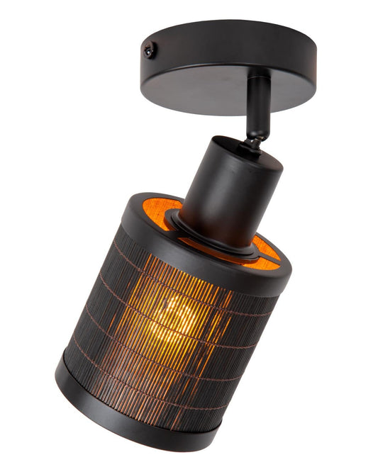 Plafondspot Tagalog zwart-goud E27