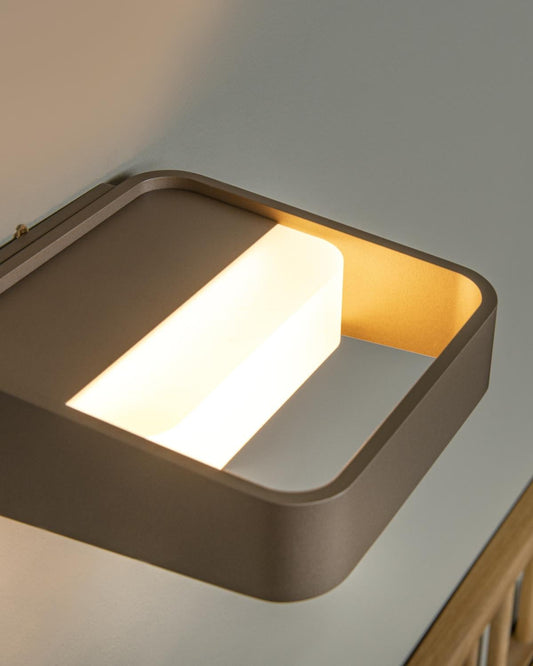 Wandlamp oplaadbaar Silvi brons incl. LED