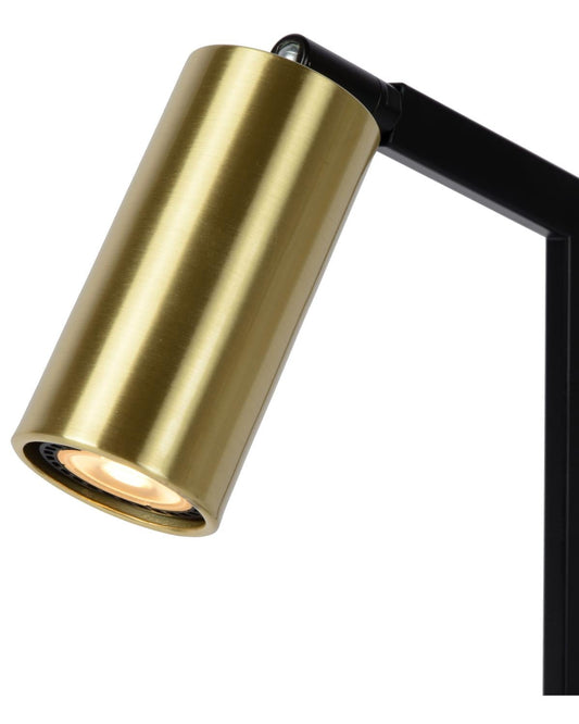 Bureaulamp Sybil zwart-goud GU10