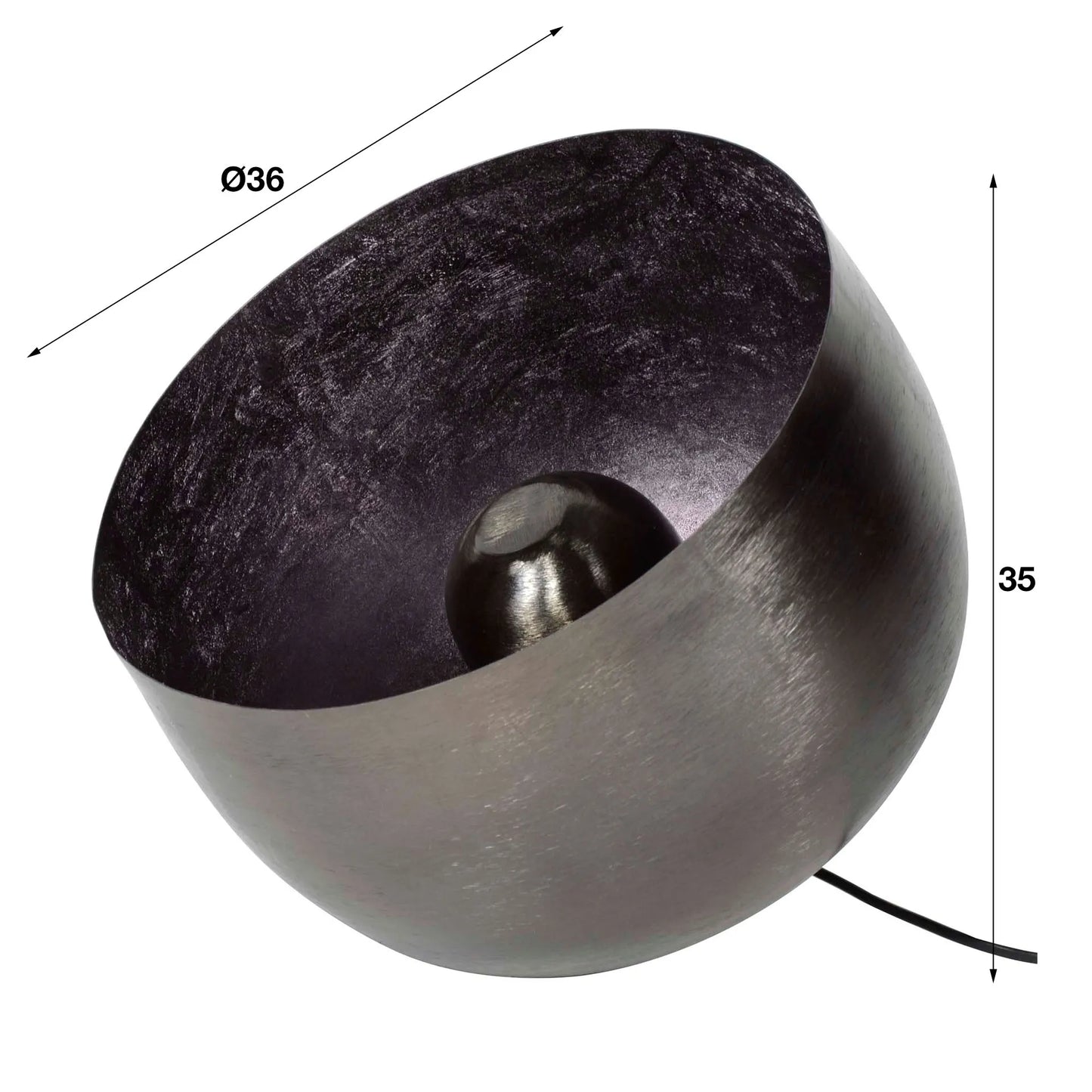 Tafel- vloerlamp Basket M bruin