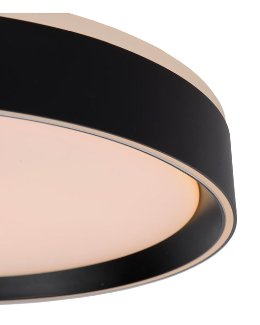 Plafondlamp Nuria zwart M incl. LED 3-standen