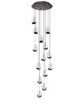 Hanglamp Egg helder 14-lichts