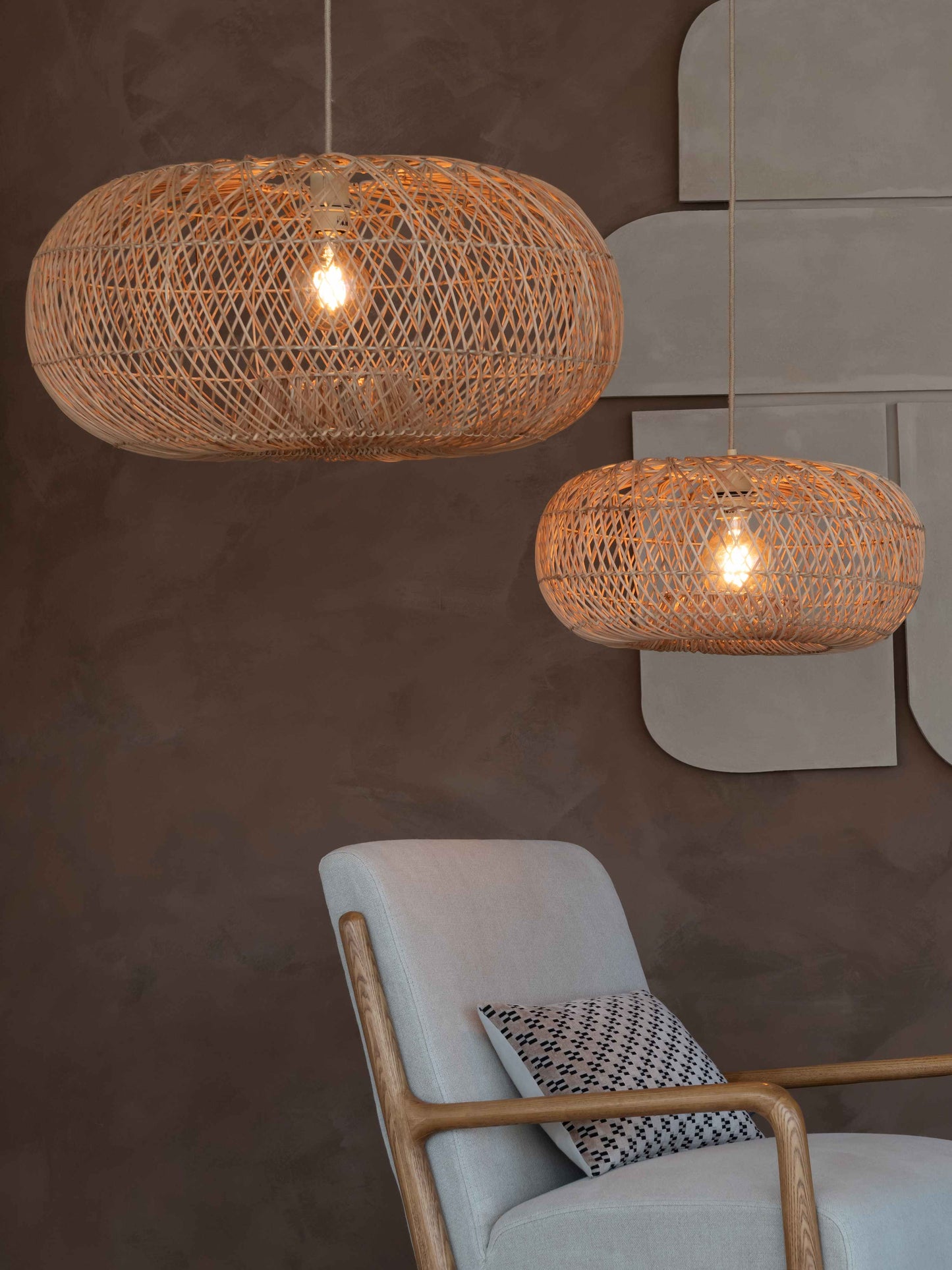 Hanglamp Donut naturel S E27 85ARIH011NA