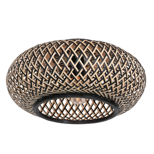 3129BE Plafondlamp Maze â bamboe sfeerlamp met speels licht