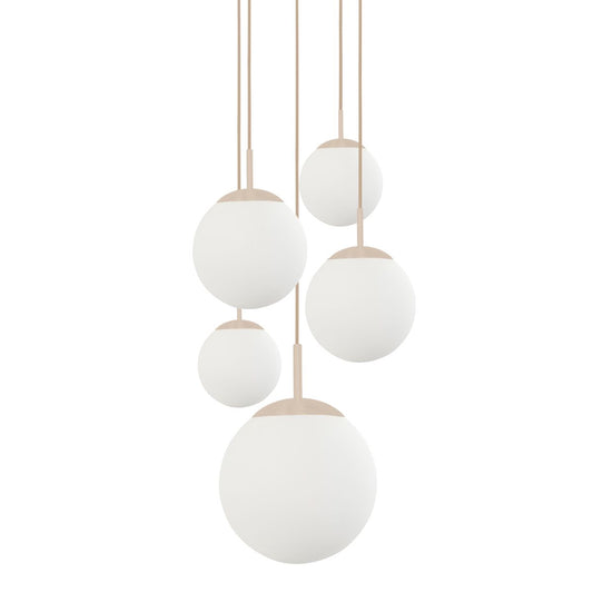 2730CR Hanglamp Bollique , crème designlamp voor de vide