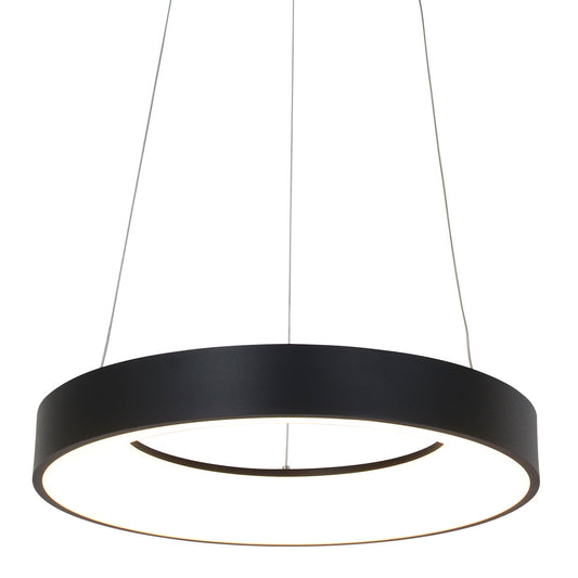 2695ZW Hanglamp Ringlede Zwart rond 48 cm