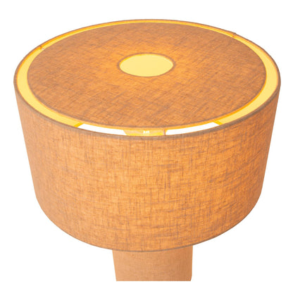 Tafellamp Leeroy M taupe E27