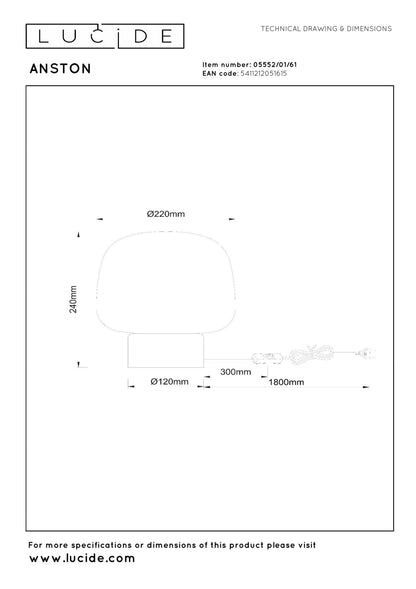 Tafellamp Travetin 1x E14