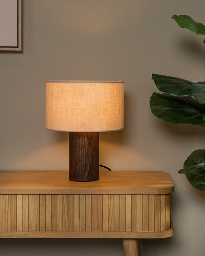 Tafellamp  Woody L incl. Kap