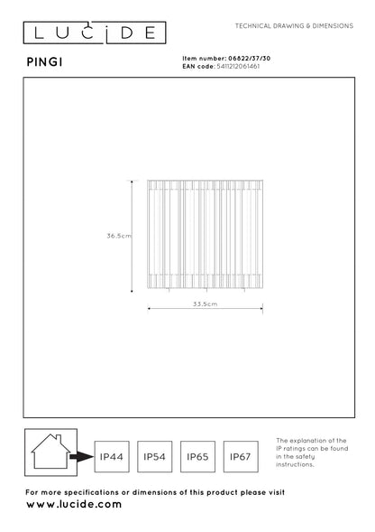 Bijzettafel Led zwart S