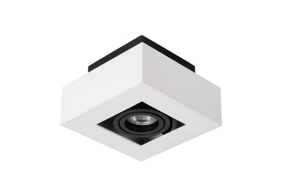 Plafondspot Xirax wit-zwart incl. Led