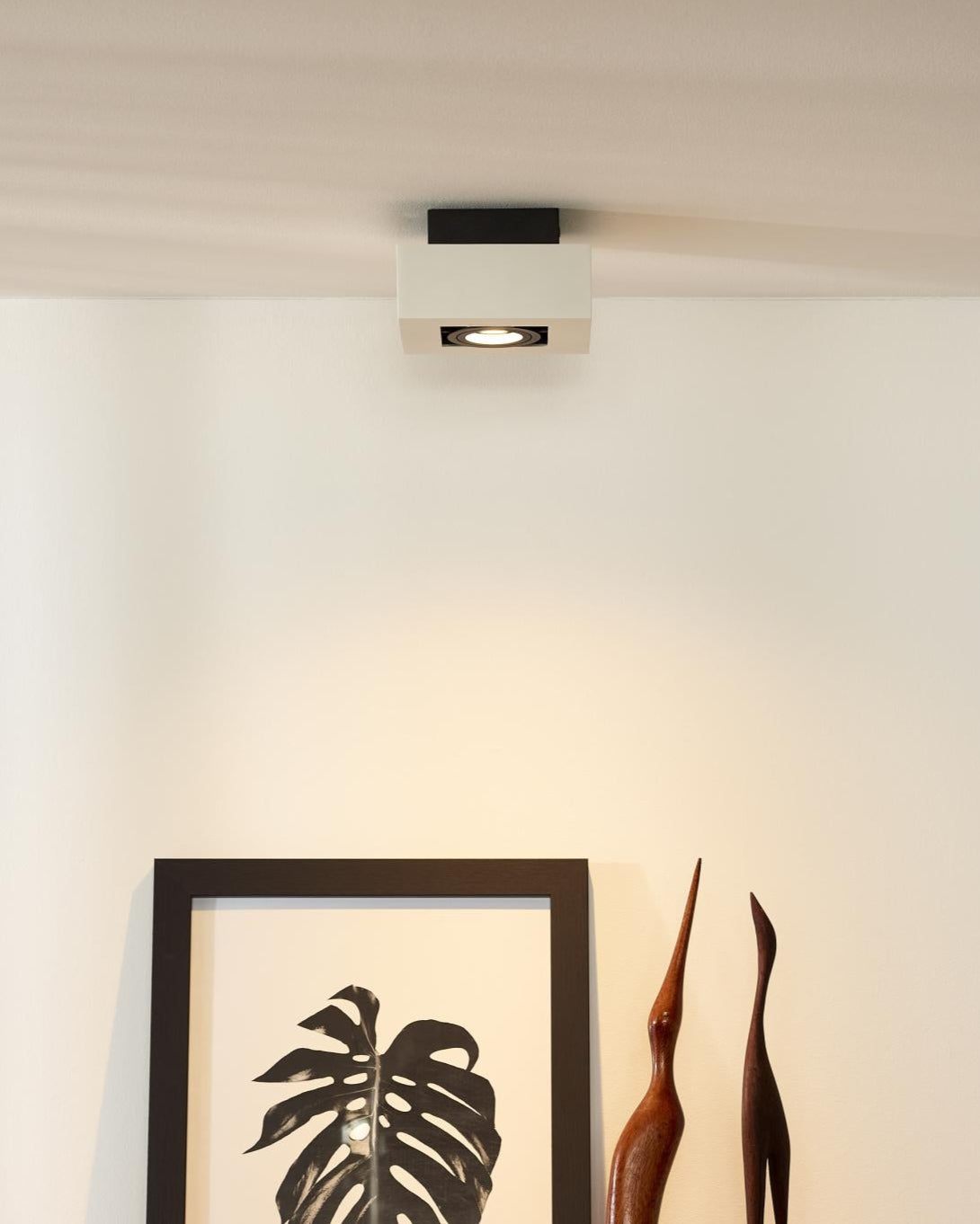 Plafondspot Xirax wit-zwart incl. Led