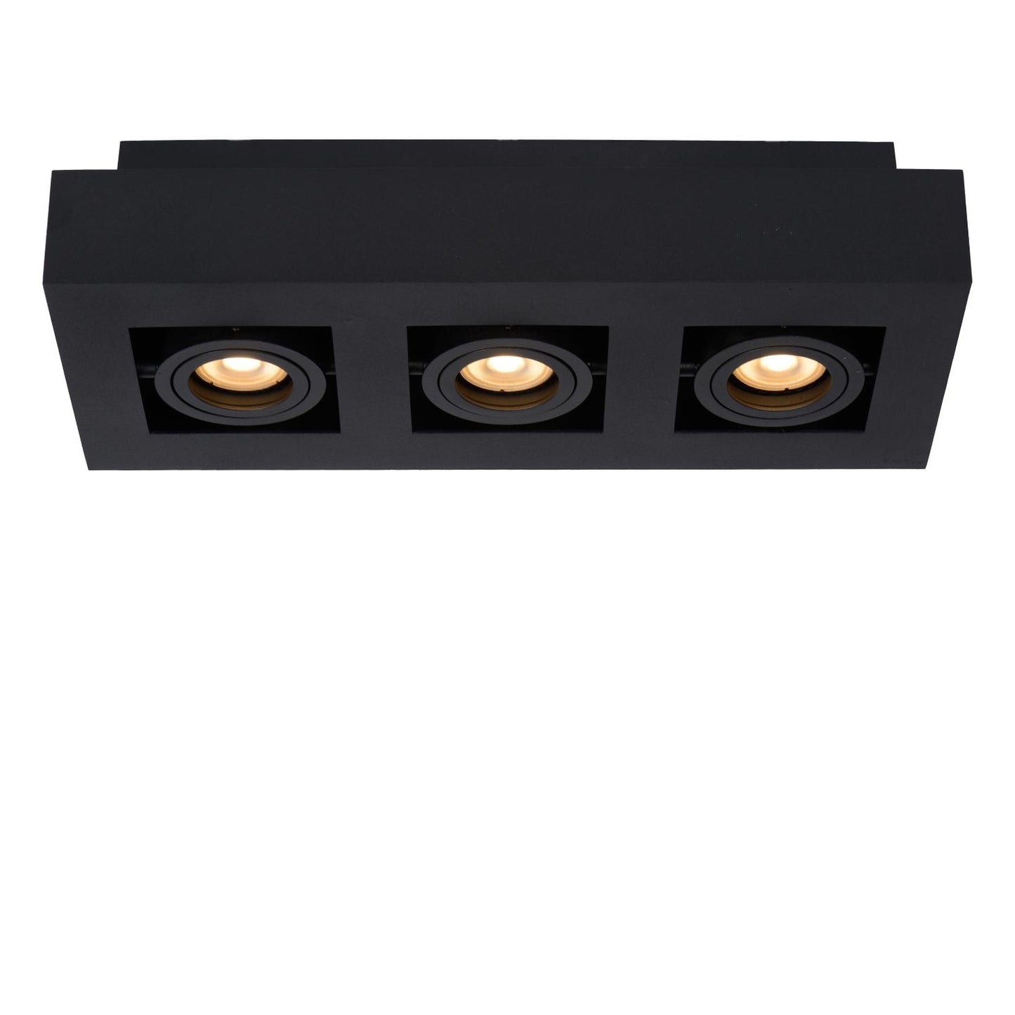 Plafondspot Xirax zwart 3-lichts incl. Led