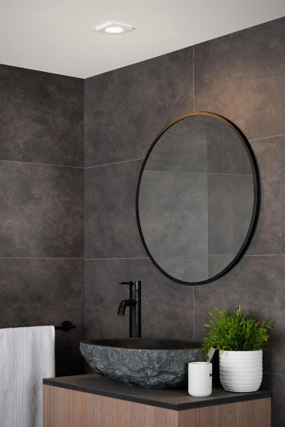 Inbouwspot IP44 vierkant wit GU10