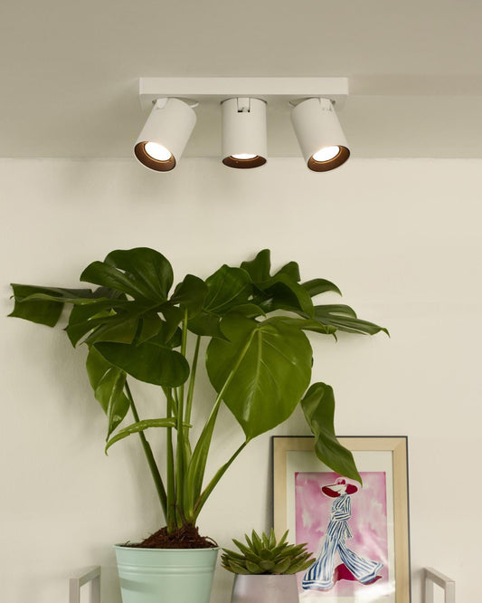 Plafondspot Nigel wit 3-lichts Incl. 3x GU10