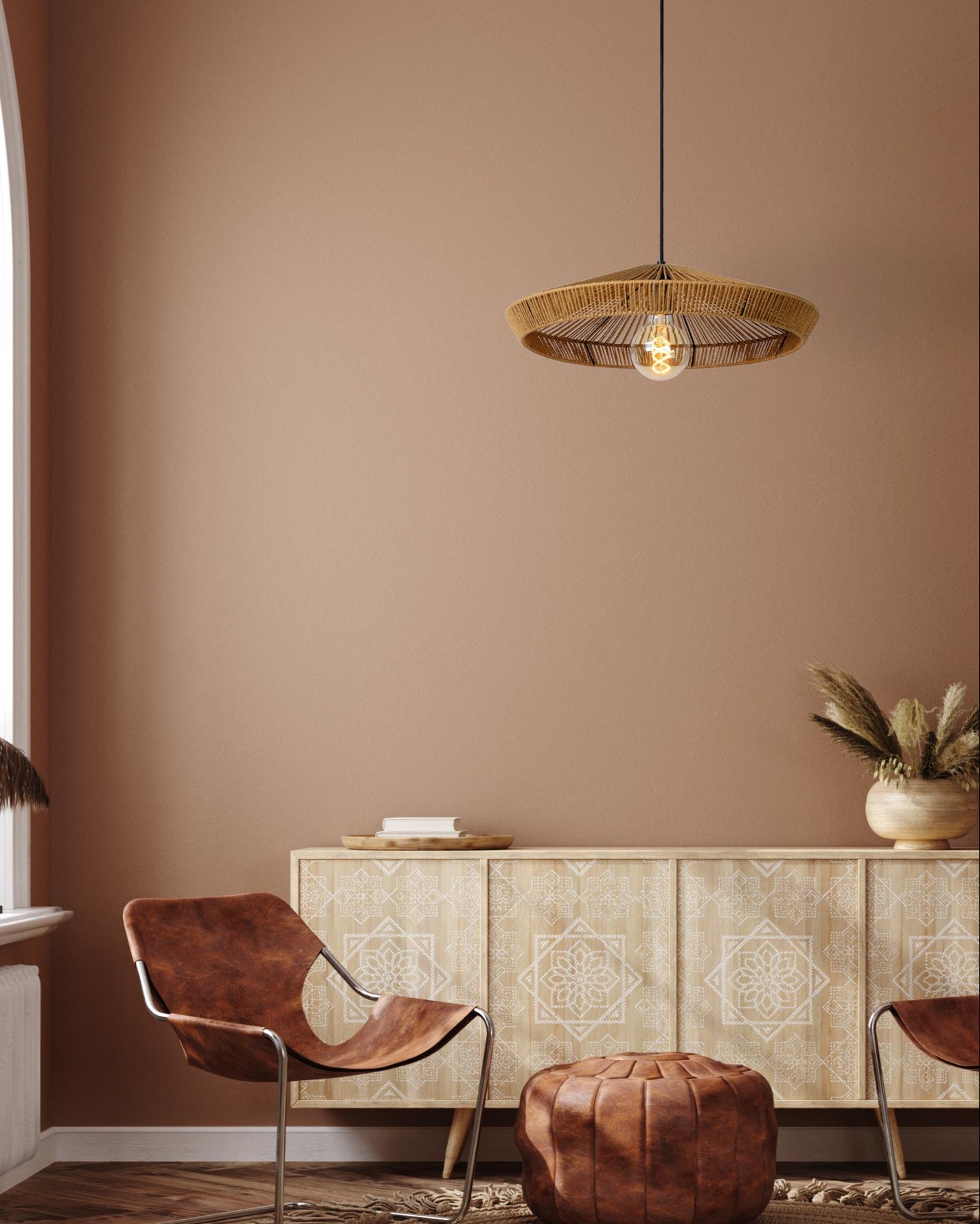 Hanglamp Yunkai naturel 50cm E27