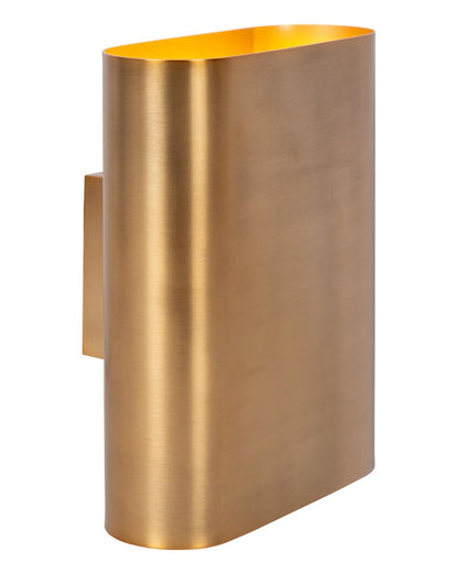 Wandlamp Ovalis messing 2xE14