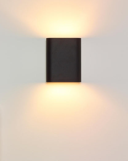 Wandlamp Ovalis zwart-goud 2xE14