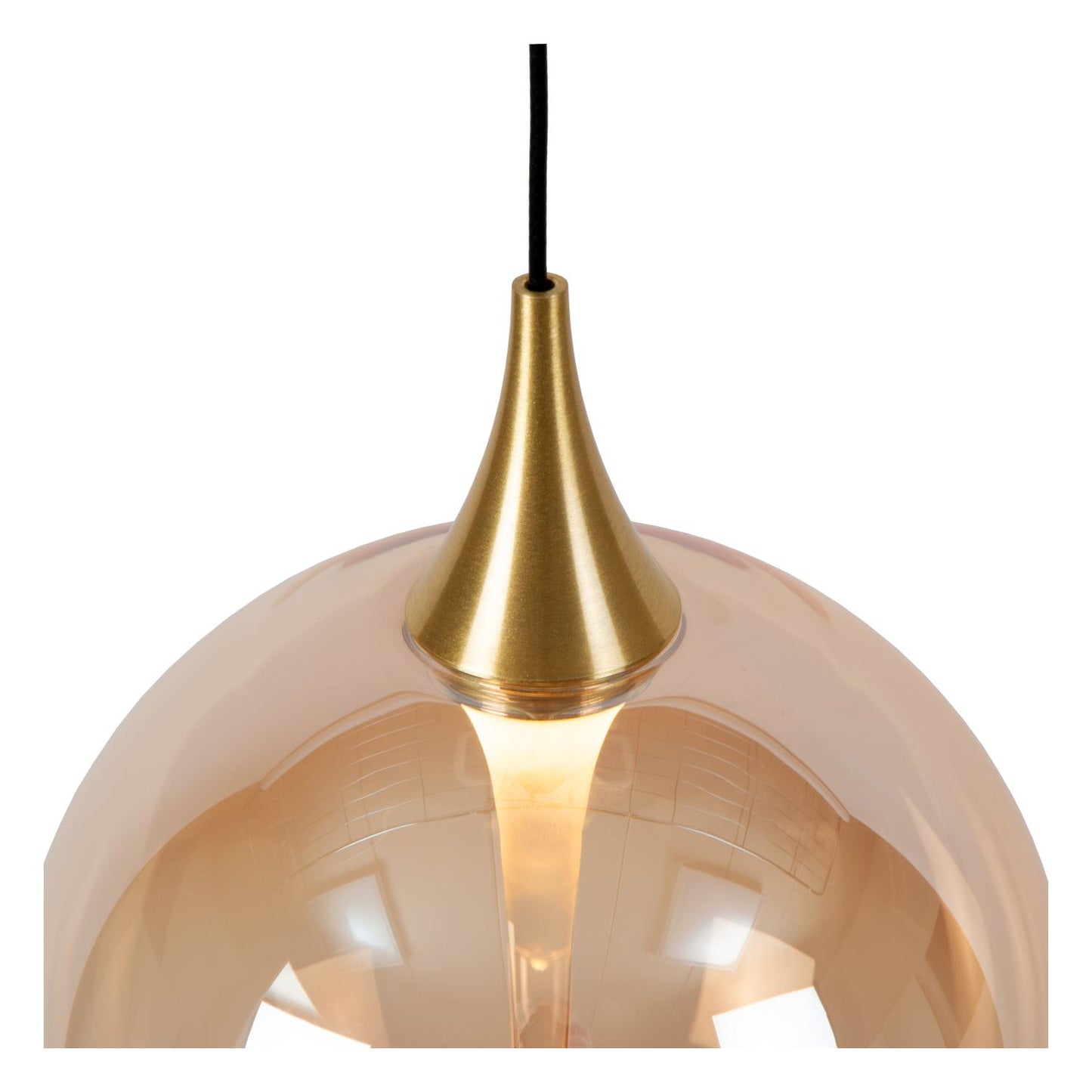Hanglamp Gisela amber 1-lichts incl. LED