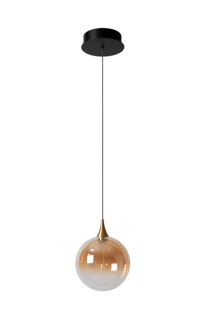 Hanglamp Gisela amber 1-lichts incl. LED
