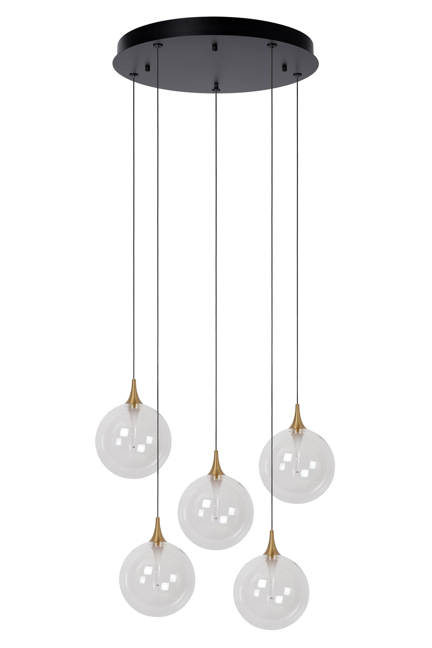 Hanglamp Gisela helder 5-lichts incl. LED