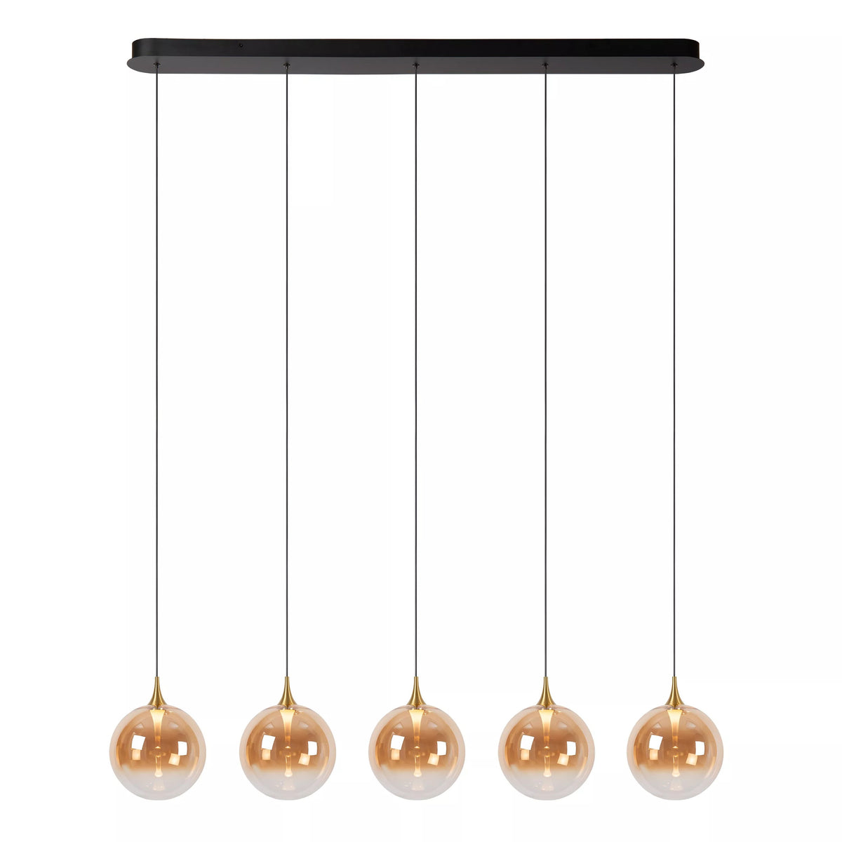 Hanglamp Gisela 5-lichts recht incl. LED