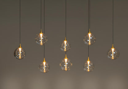 Hanglamp Gisela helder 8-lichts incl. LED