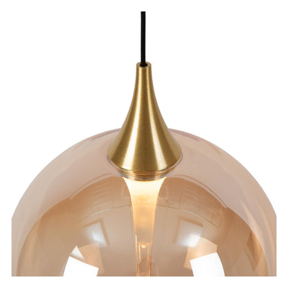 Hanglamp Gisela amber 8-lichts incl. LED