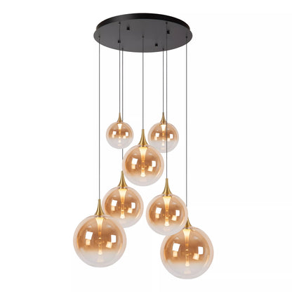 Hanglamp Gisela vide 7-lichts incl. LED