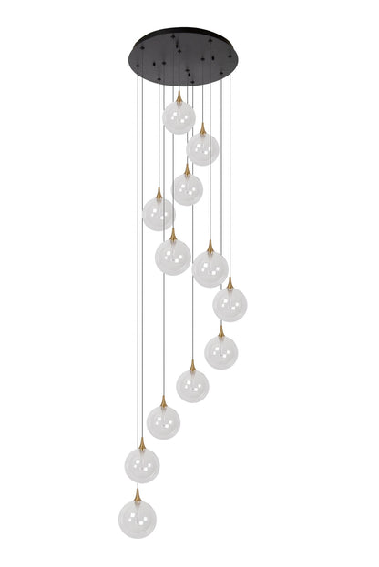 Hanglamp Gisela helder 12-lichts incl. LED