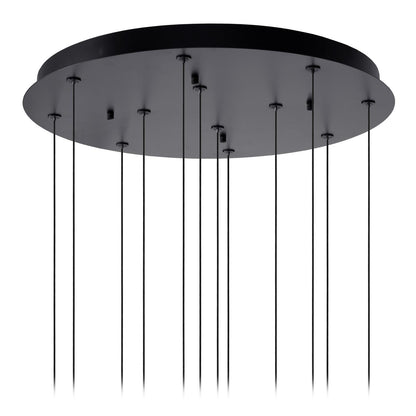 Hanglamp Gisela amber 12-lichts incl. LED