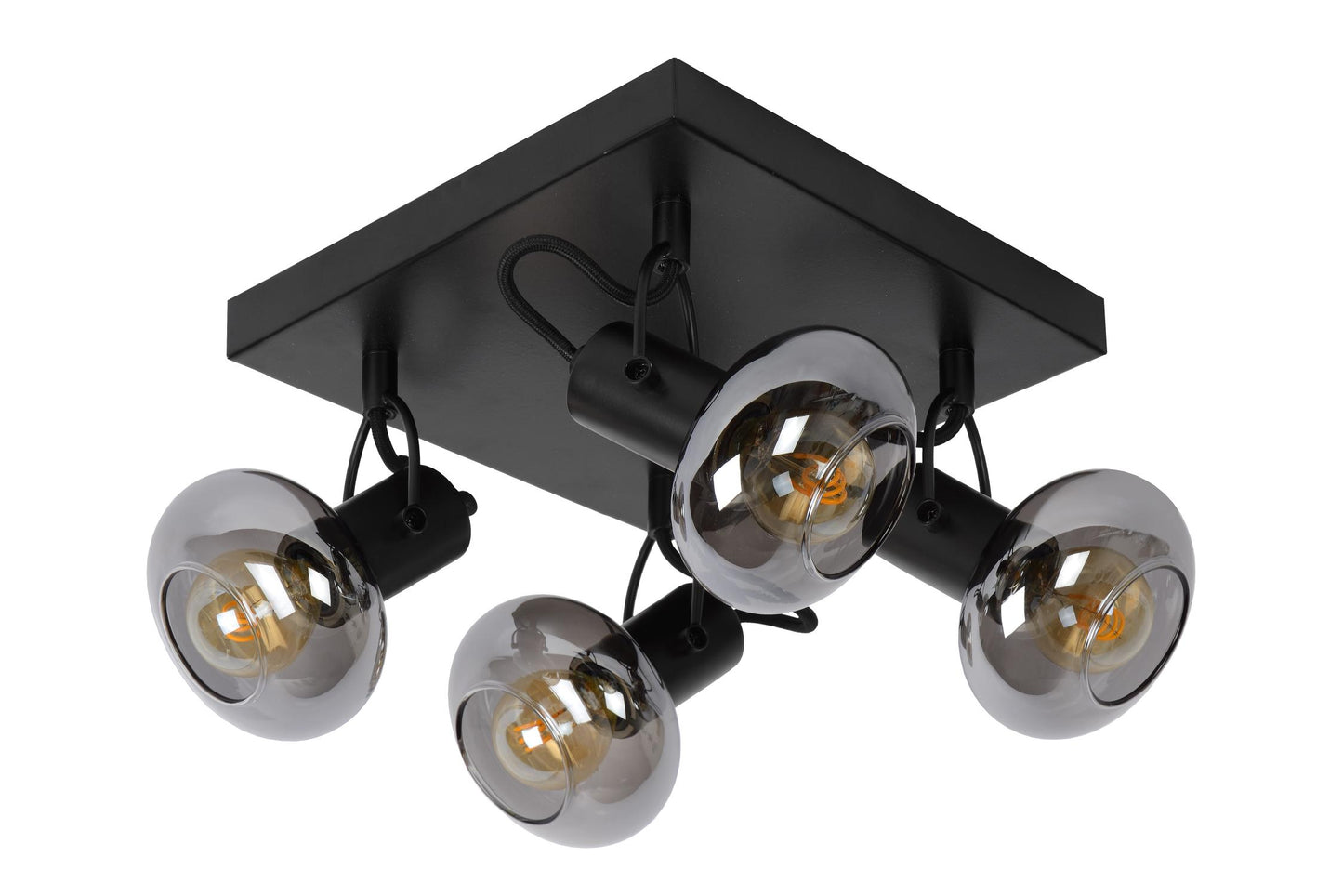 Plafondspot Madee smoke 4-lichts E14