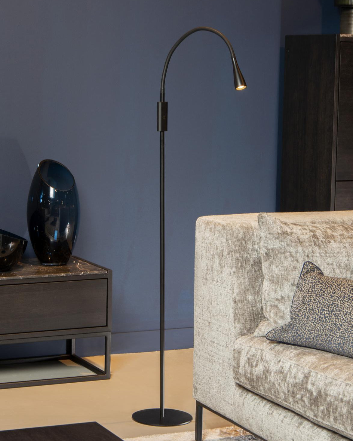 Leeslamp Zozy zwart 3-standen