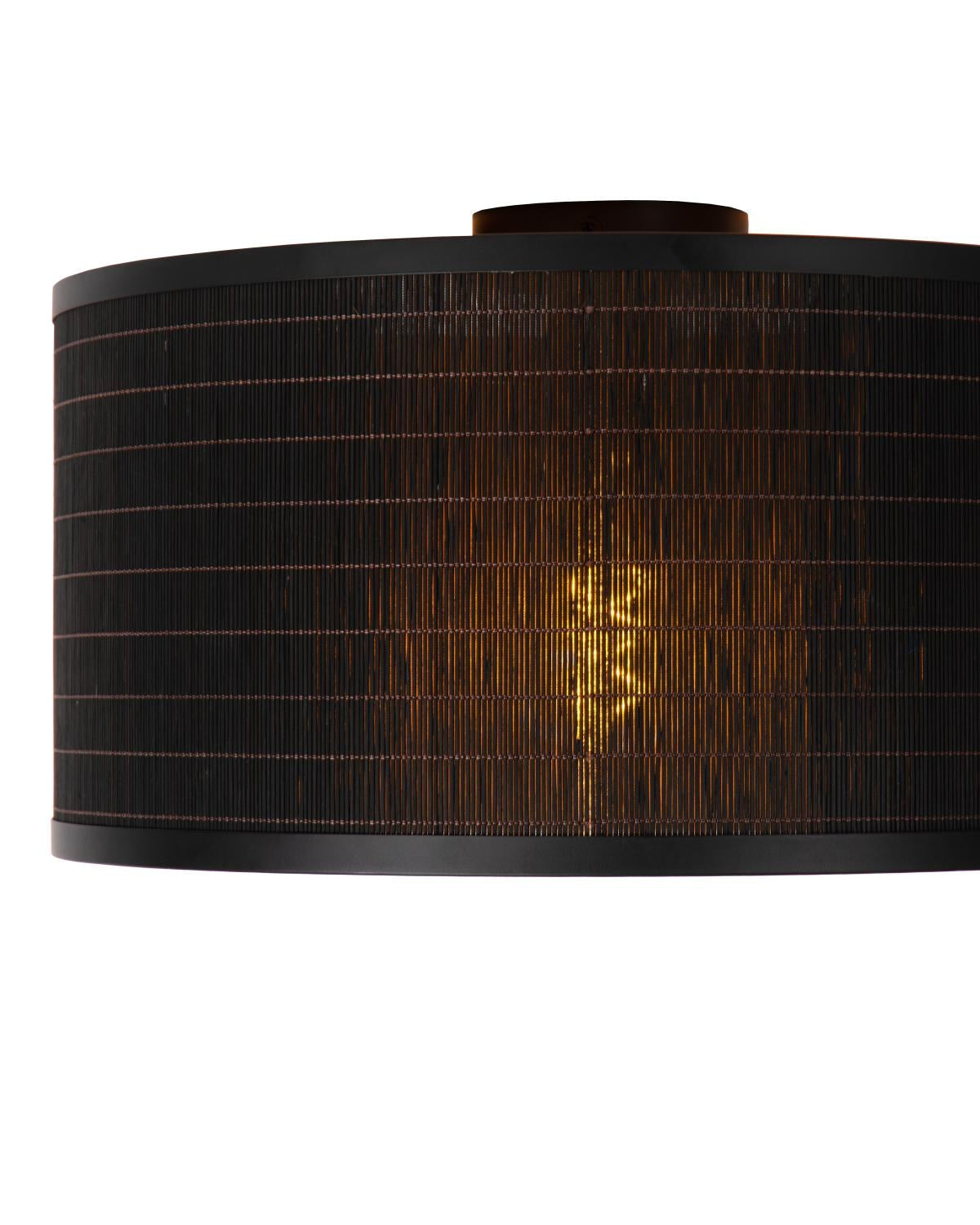 Plafondlamp Tagalog zwart-goud 40cm E27