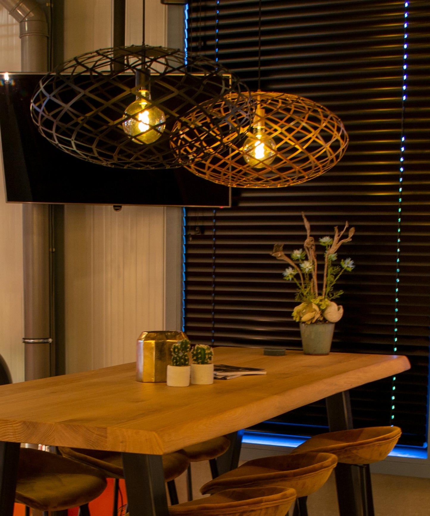 Hanglamp Wolfram zwart 65cm E27