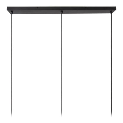 Hanglamp Circle zwart-goud 3x E27