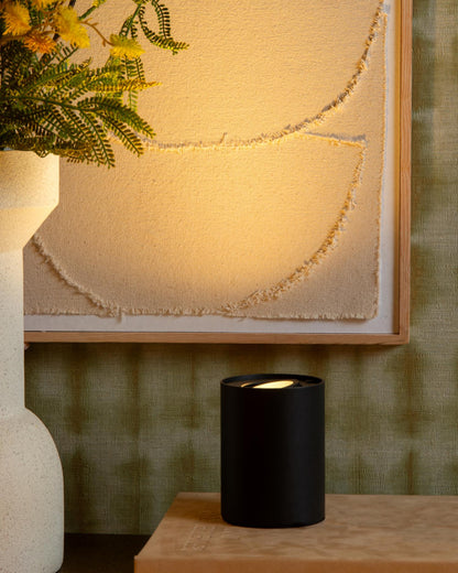 Grondspot Tube zwart 3-standen