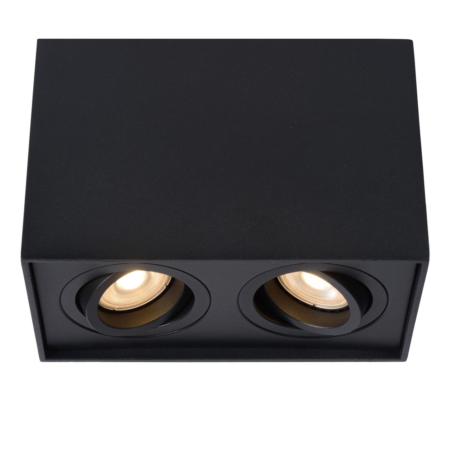 Plafondspot Tube zwart 2x GU10