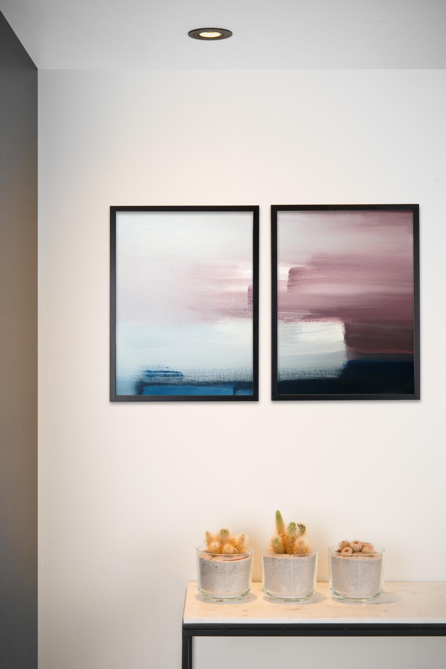 Inbouwspot rond zwart