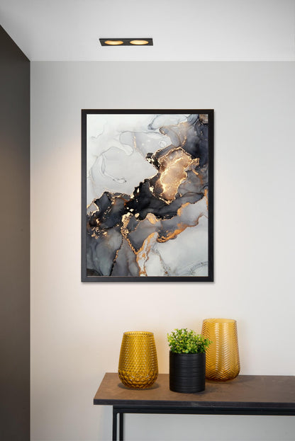 Inbouwspot dubbel verdiept zwart