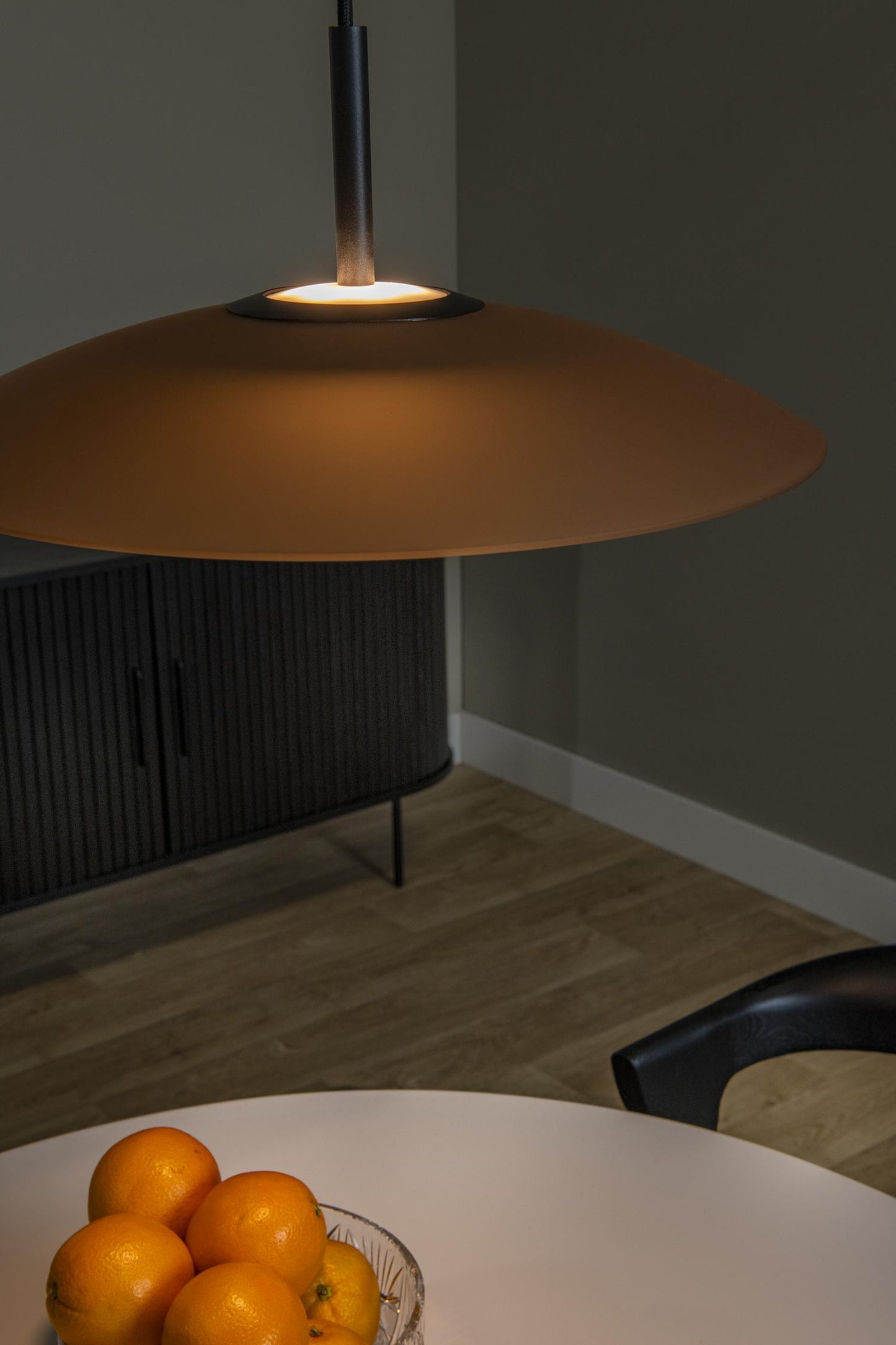 Hanglamp Menga 40cm bruin incl. LED