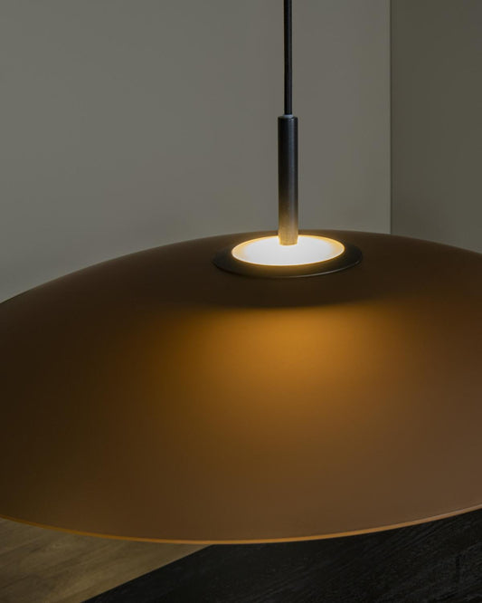 Hanglamp Menga 60cm bruin incl. LED