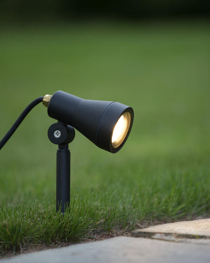 Prikspot buiten Spike zwart incl. GU10