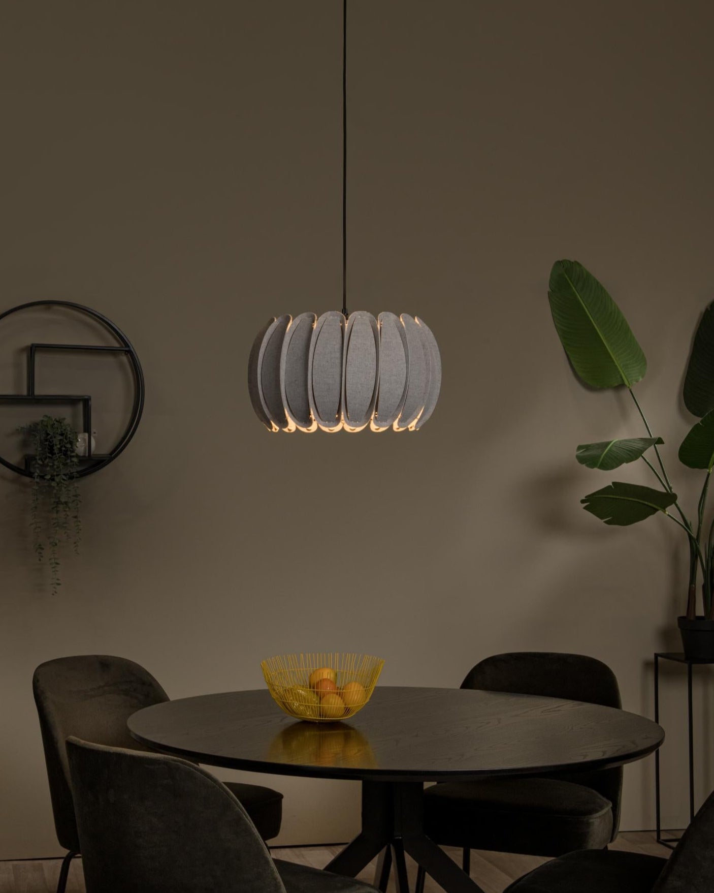 Hanglamp Spencer 40cm grijs E27