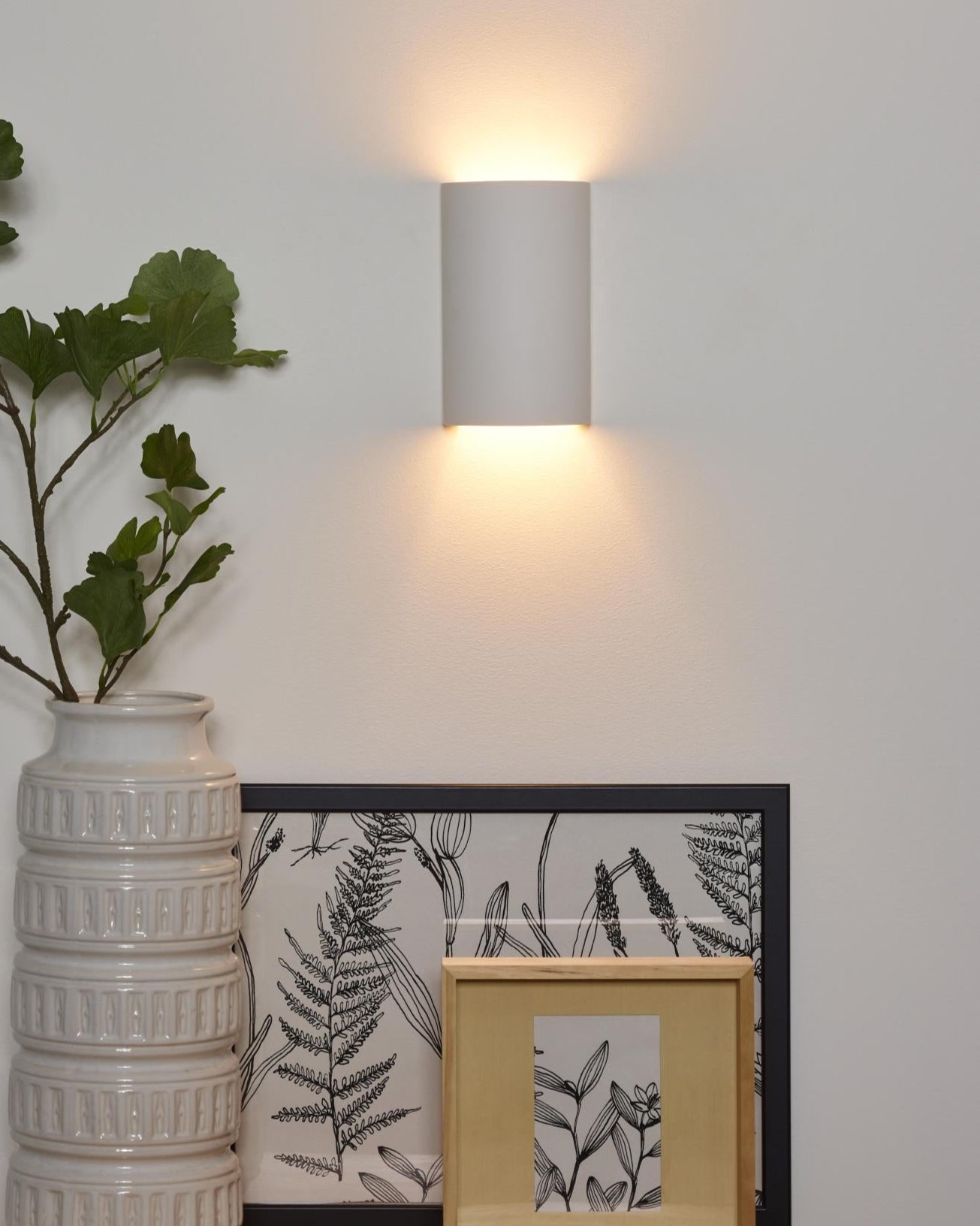 Wandlamp Gipsy overschilderbaar halfrond G9