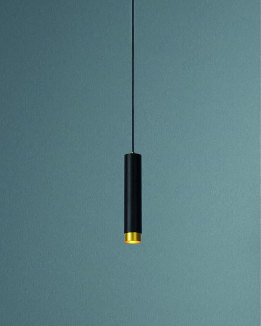 Hanglamp Floris zwart-goud GU10